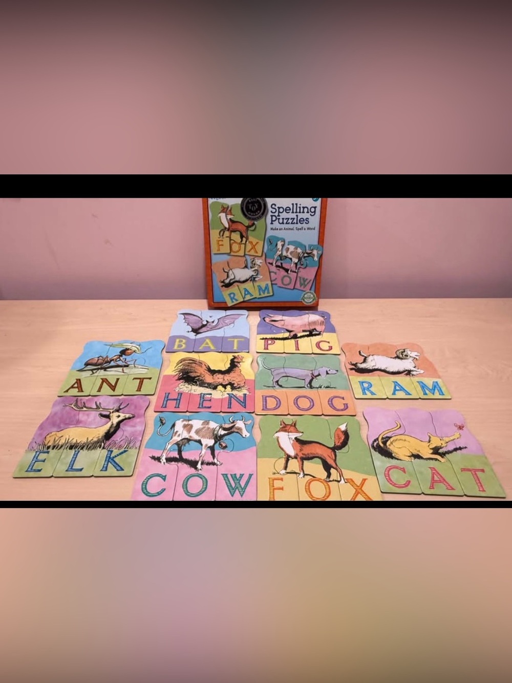 Spelling Puzzles Animal Word Game